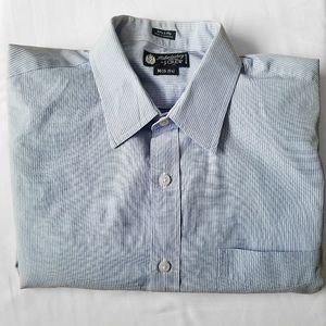 J. Crew | White and Blue Striped Button Down